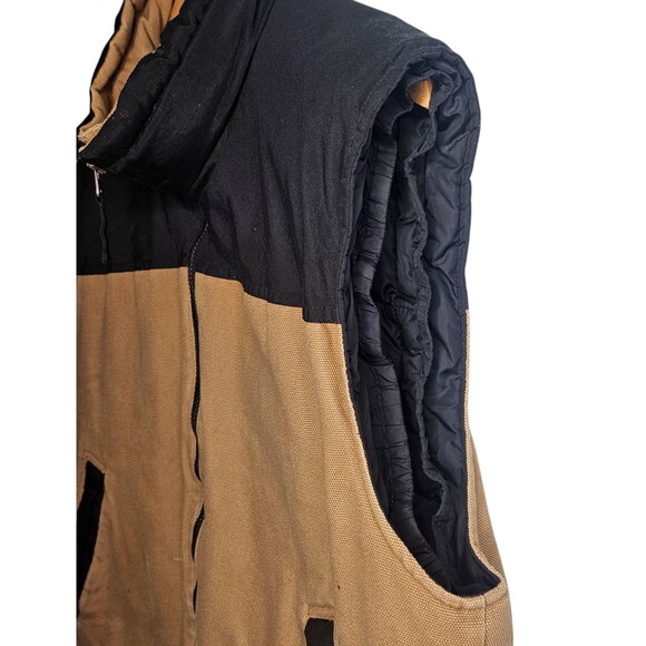 DULUTH TRADING Canvas Work Vest Men's Large Goose Down Insulated Utility Rugged - Picture 2 of 10